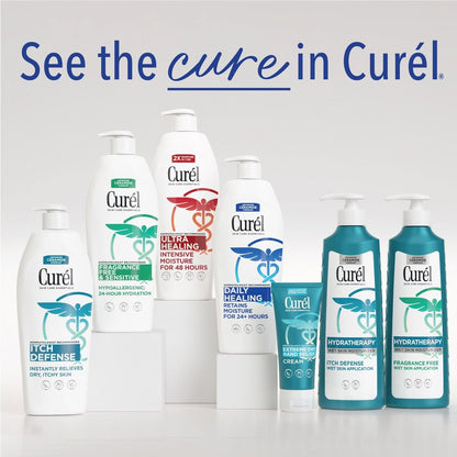 Curel Daily Healing Body Lotion for Dry Skin, Hydrating Body Lotion with Advanced Ceramides Complex, Dermatologist Recommended, 13 Oz, Pack of 3 Avelisse