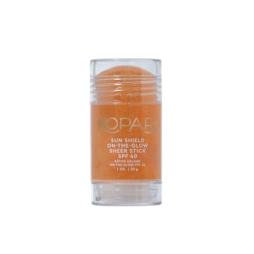 Kopari Sun Shield On-The-Glow Sheer Sunscreen Stick SPF 40 – Sweat & Water Resistant Roll-On Sunscreen for Face and Body with Vitamin E and Bisabolol, 1 oz Avelisse