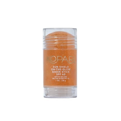 Kopari Sun Shield On-The-Glow Sheer Sunscreen Stick SPF 40 – Sweat & Water Resistant Roll-On Sunscreen for Face and Body with Vitamin E and Bisabolol, 1 oz Avelisse