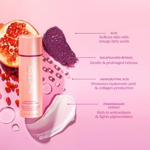 Kopari Ultra Renewal Retinol Body Cream - Infused with Acai & Encapsulated Retinol for Fine Lines, Crepey Skin, Collagen Boost - 4.7 oz Avelisse