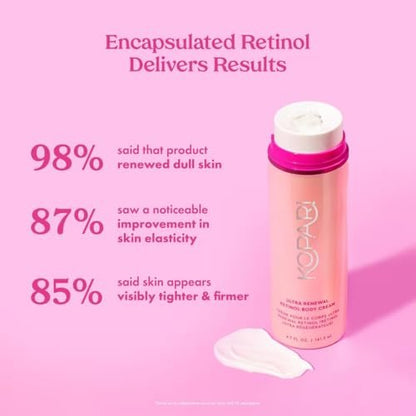 Kopari Ultra Renewal Retinol Body Cream - Infused with Acai & Encapsulated Retinol for Fine Lines, Crepey Skin, Collagen Boost - 4.7 oz Avelisse