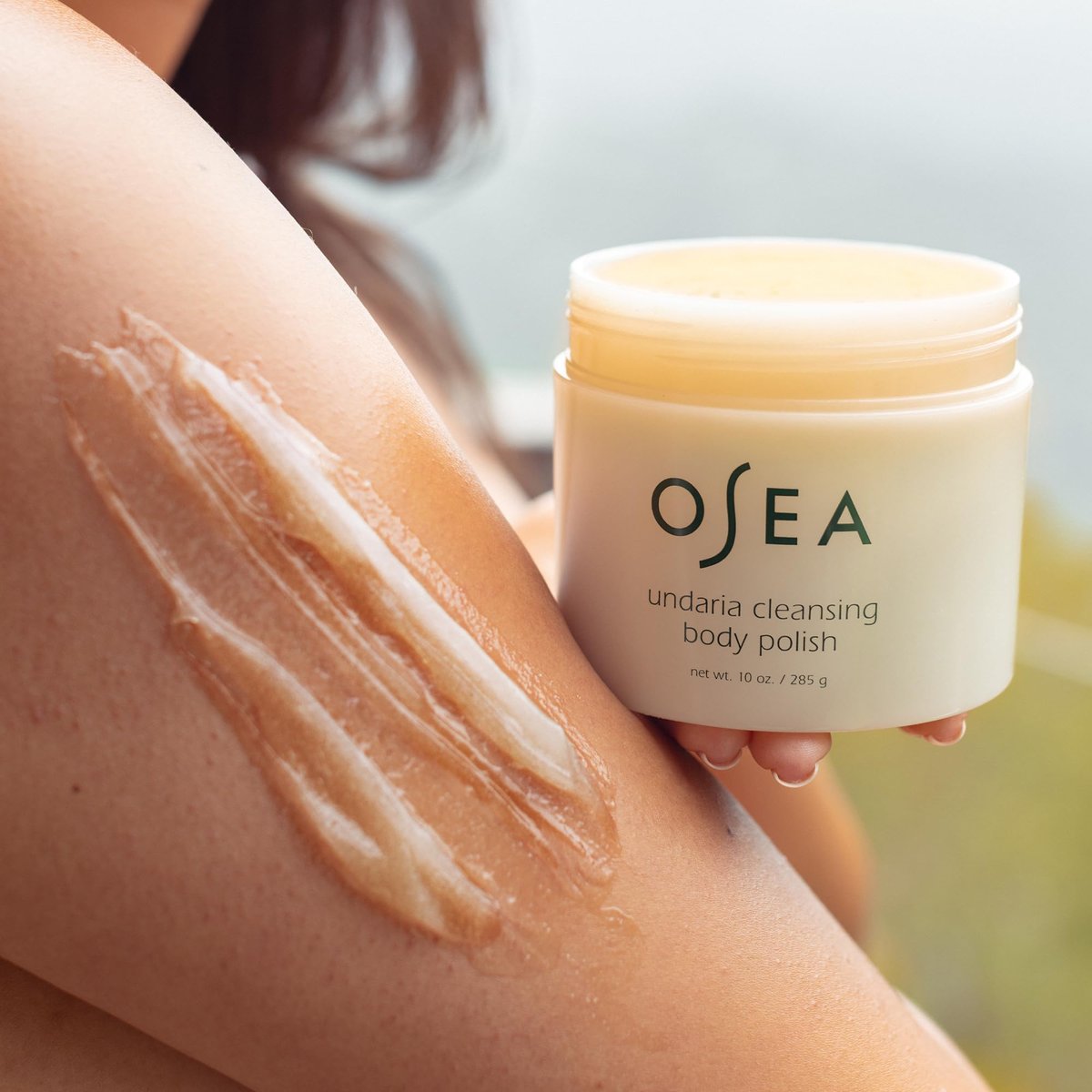 OSEA Undaria Cleansing Body Polish - Spa-Worthy AHA Body Exfoliator with Pumice and Seaweed, 10 oz Avelisse