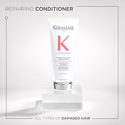Kerastase Premiere Hair Repair Conditioner - Intense Hydration & Strengthening for Damaged Hair, Anti-Frizz & Smoothing Avelisse