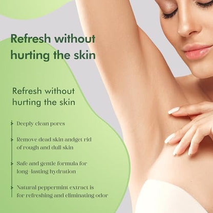 Berlaney Armpit Detox and Scrub with Shea Butter and Coconut - Exfoliating Body Scrub for Odor Removal, Deep Cleansing, and Smooth Skin (8.8 oz) Avelisse