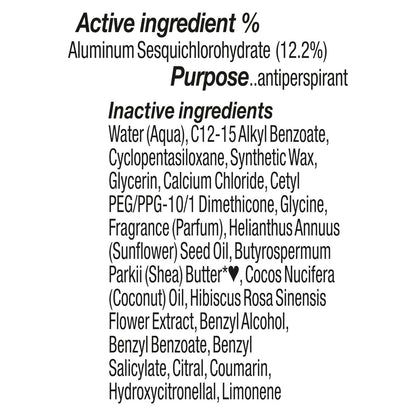 SheaMoisture Antiperspirant Deodorant Stick Fresh Coconut & Hibiscus 2 Count - 48HR Sweat & Odor Protection, No Parabens, No Mineral Oil, 2.6 oz Each