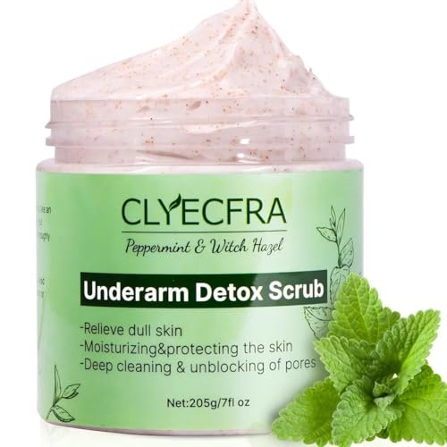 Peppermint Underarm Detox Scrub – Armpit Body Scrub for Women, Exfoliating & Deep Cleansing Scrub for Odor Relief, Moisturizes Armpits, Elbows, Knees & Whole Body (7.23 oz) - görsel 2