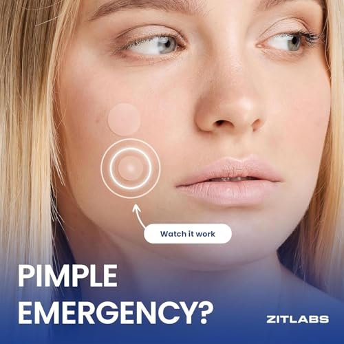 ZITLABS Pimple Patches for Face - Hydrocolloid Acne Patches with Tea Tree Oil & Salicylic Acid - Overnight PM Patches for Zits, Blemishes, Breakouts - Medical-Grade Hydrocolloid - Pack of 72 - görsel 6