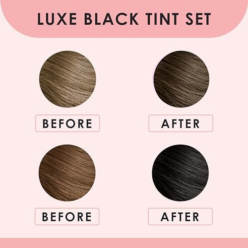 Luxe Cosmetics New Version 2025 Black Lash & Brow Color - Long Lasting Temporary Tint (Up to 4 Weeks) - Vegan & Cruelty-Free - Salon & Home Use - görsel 9