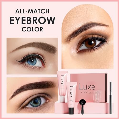 Luxe Cosmetics New Version 2025 Black Lash & Brow Color - Long Lasting Temporary Tint (Up to 4 Weeks) - Vegan & Cruelty-Free - Salon & Home Use - görsel 3