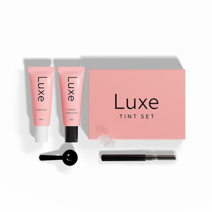 Luxe Cosmetics New Version 2025 Black Lash & Brow Color - Long Lasting Temporary Tint (Up to 4 Weeks) - Vegan & Cruelty-Free - Salon & Home Use