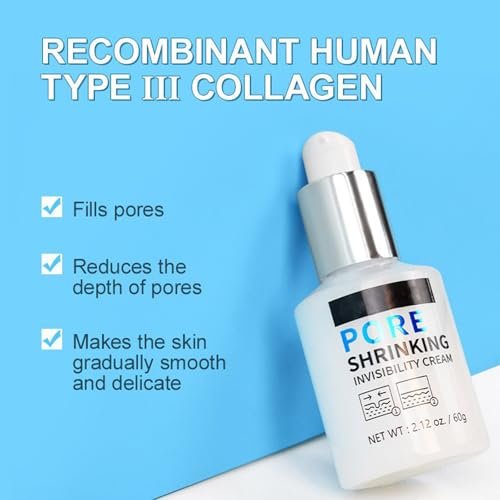 Grospe Pore Invisible Cream – Pore Minimizer & Reducer, Oil Control Firming Moisturizer, Conceals Pores & Lightens Fine Lines (2.12 oz) - görsel 14