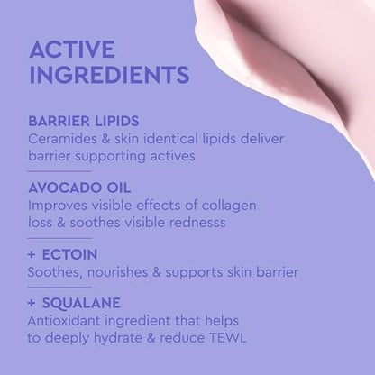 BYOMA Barrier Repair Treatment - Intensely Hydrating Moisturizer for Dry, Sensitive Skin with Avocado Oil, Squalane & Ectoin - Reduces the Appearance of Fine Lines & Wrinkles - 50mL