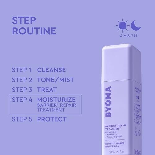 BYOMA Barrier Repair Treatment - Intensely Hydrating Moisturizer for Dry, Sensitive Skin with Avocado Oil, Squalane & Ectoin - Reduces the Appearance of Fine Lines & Wrinkles - 50mL - görsel 11