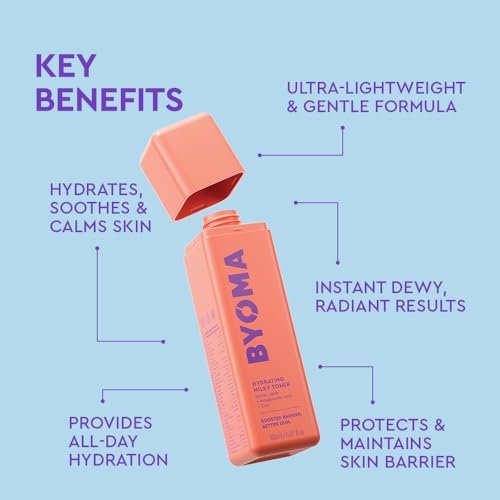 BYOMA Hydrating Milky Toner - Dewy, Ultra Hydrating Toner for Face - Soothes Skin, Locks in Moisture, Reduces Redness - Barrier Repair - 5.07 fl oz Avelisse
