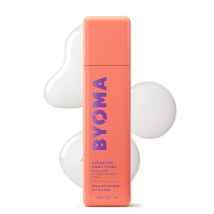 BYOMA Hydrating Milky Toner - Dewy, Ultra Hydrating Toner for Face - Soothes Skin, Locks in Moisture, Reduces Redness - Barrier Repair - 5.07 fl oz Avelisse