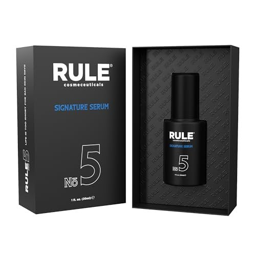 RULE No.5 Vitamin C Face Serum for Men - Anti-Aging Serum with Hyaluronic Acid, Caviar & Niacinamide, Brightening & Firming, 30 mL - görsel 16