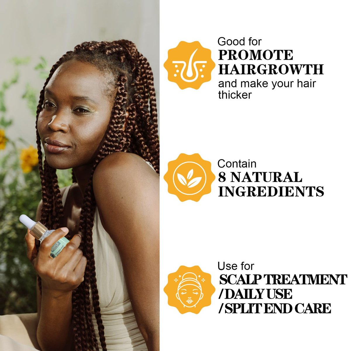 Goiple Edge Control Wax for Women - Strong Hold, Non-Greasy, Flake-Free Styling Wax for Black Hair with Rosemary Oil - Braiding Gel & Mousse for Shine (7-Pack, 0.57 oz each) Avelisse