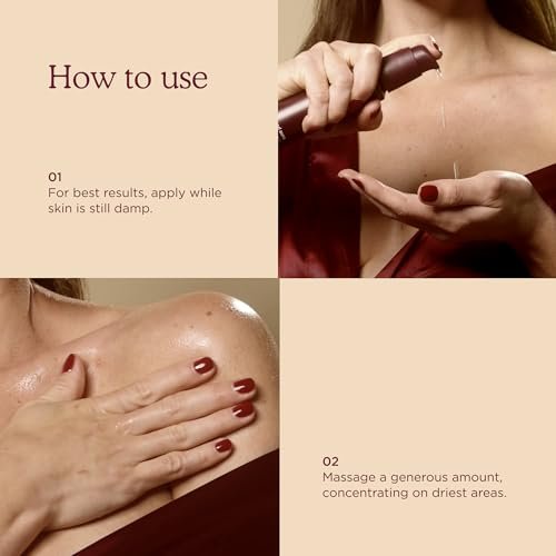 HANNI Good Aura Dry Body Oil - Lightweight After-Shower Moisturizer with Jojoba, Coconut, Baobab, and Buriti Oils, Non-Greasy Skincare for Soft Skin, 100 mL / 3.38 oz Avelisse