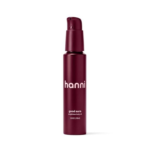 HANNI Good Aura Dry Body Oil - Lightweight After-Shower Moisturizer with Jojoba, Coconut, Baobab, and Buriti Oils, Non-Greasy Skincare for Soft Skin, 100 mL / 3.38 oz Avelisse
