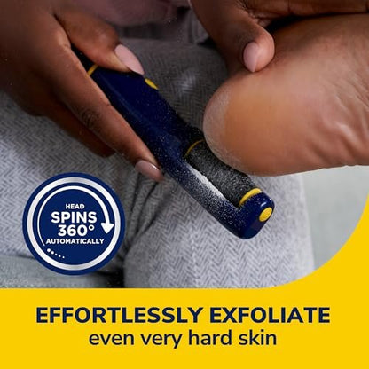 Dr. Scholl's Callus Remover Electronic Foot File - Electric Hard Skin Removal for Smooth Feet, Travel-Friendly, for Men & Women, Batteries Included Avelisse