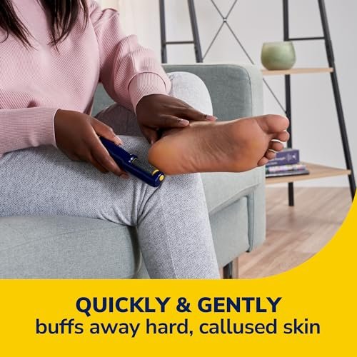 Dr. Scholl's Callus Remover Electronic Foot File - Electric Hard Skin Removal for Smooth Feet, Travel-Friendly, for Men & Women, Batteries Included Avelisse