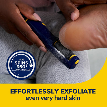 Dr. Scholl's Callus Remover Electronic Foot File - Electric Hard Skin Removal for Smooth Feet, Travel-Friendly, for Men & Women, Batteries Included Avelisse