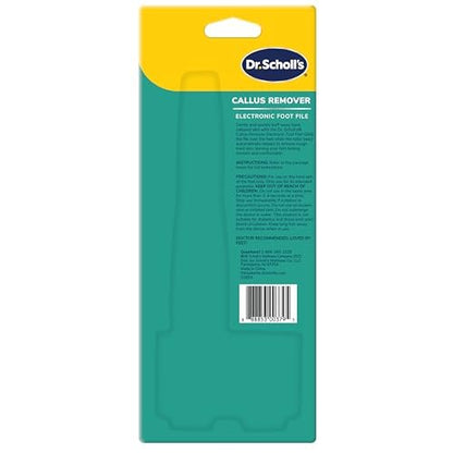 Dr. Scholl's Callus Remover Electronic Foot File - Electric Hard Skin Removal for Smooth Feet, Travel-Friendly, for Men & Women, Batteries Included Avelisse