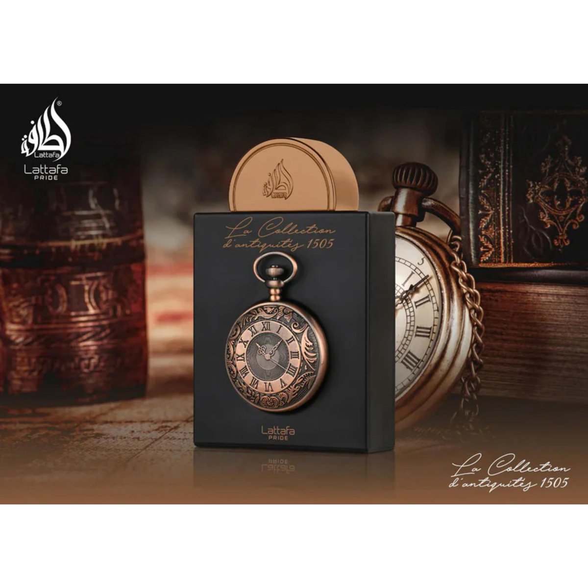 Lattafa Pride La Collection D'antiquites 1505 (Watch) Eau de Parfum for Unisex, 3.4 oz Avelisse