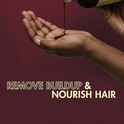 SheaMoisture Strengthen & Restore Shampoo and Conditioner Bundle with Jamaican Black Castor Oil - 2 Pack, 24 oz Each for Dry, Damaged Hair Avelisse