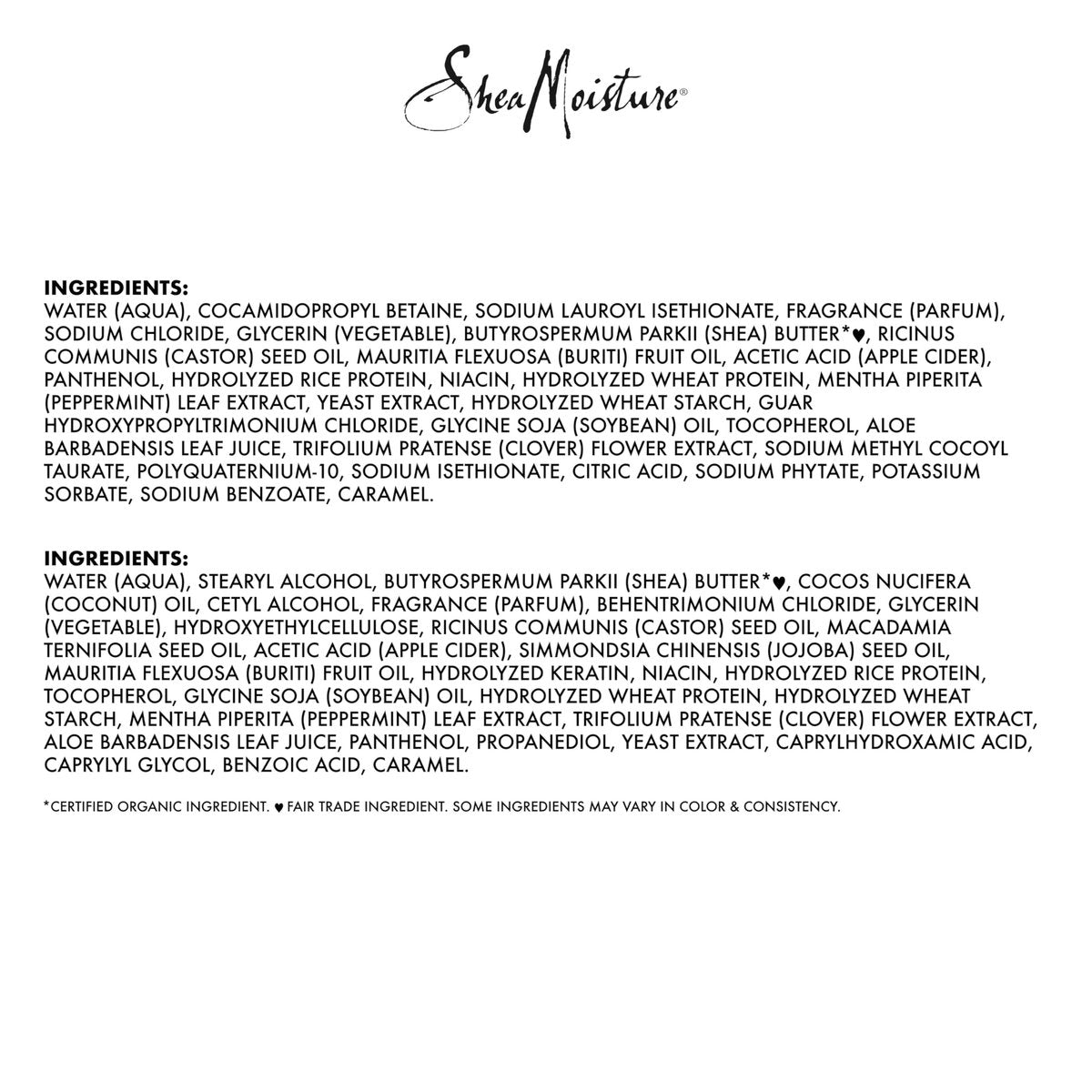 SheaMoisture Strengthen & Restore Shampoo and Conditioner Bundle with Jamaican Black Castor Oil - 2 Pack, 24 oz Each for Dry, Damaged Hair Avelisse