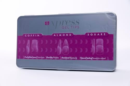 Nail Factory Xpress Gel Nail Kit - 330 Soft Gel Tips in Coffin, Almond & Square Shapes - görsel 4