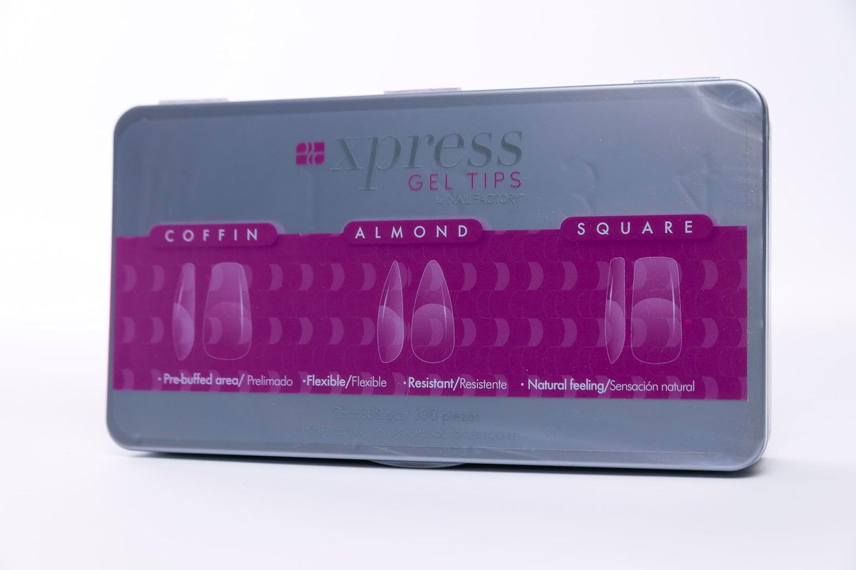 Nail Factory Xpress Gel Nail Kit - 330 Soft Gel Tips in Coffin, Almond & Square Shapes - görsel 3