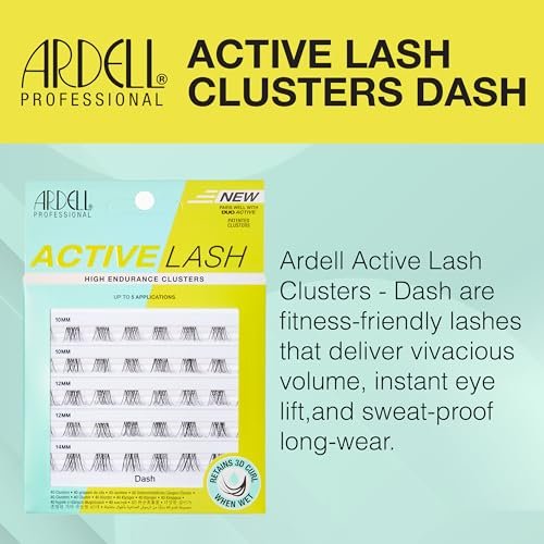 Ardell Active Lash Clusters Dash – Waterproof DIY Eyelash Extensions, Multi-Length Individual Lashes, Reusable, 40 Count Avelisse