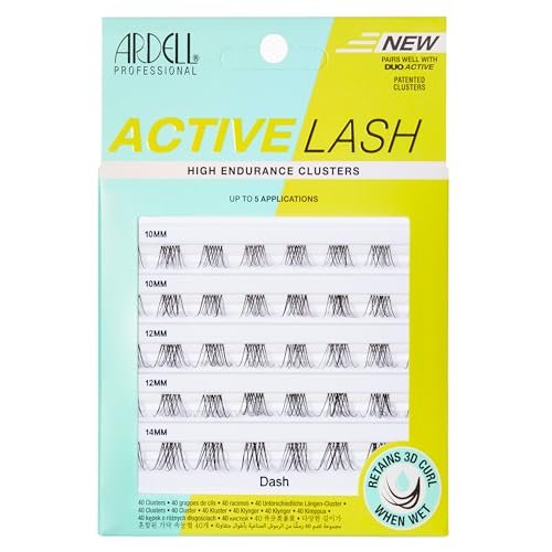 Ardell Active Lash Clusters Dash – Waterproof DIY Eyelash Extensions, Multi-Length Individual Lashes, Reusable, 40 Count Avelisse