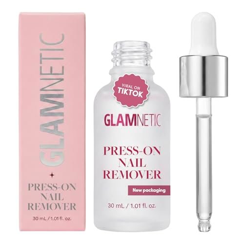 Glamnetic Press On Nail Remover - Odorless, No Acetone, Gentle Serum for Fake Nails - 30 ml/1.01 fl. oz. Avelisse