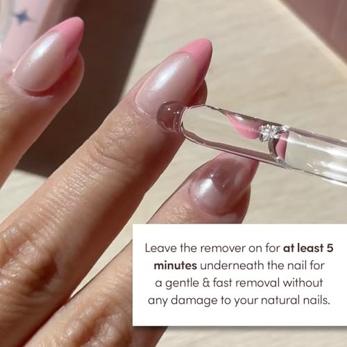Glamnetic Press On Nail Remover - Odorless, No Acetone, Gentle Serum for Fake Nails - 30 ml/1.01 fl. oz. Avelisse