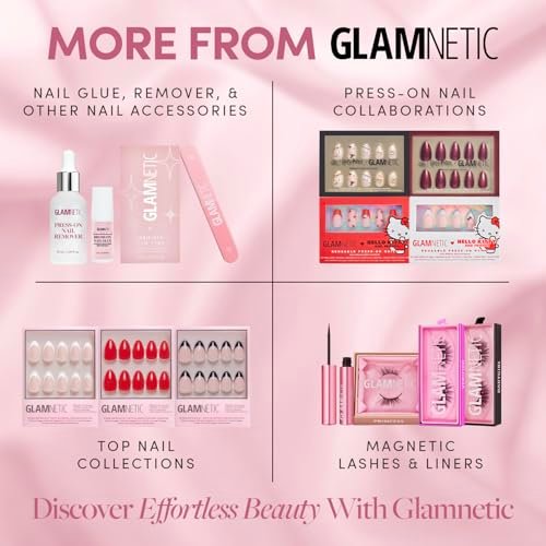 Glamnetic Press On Nail Remover - Odorless, No Acetone, Gentle Serum for Fake Nails - 30 ml/1.01 fl. oz. Avelisse