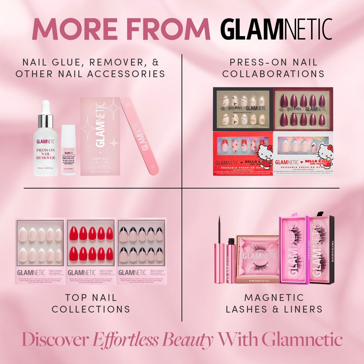 Glamnetic Press On Nail Remover - Odorless, No Acetone, Gentle Serum for Fake Nails - 30 ml/1.01 fl. oz. Avelisse