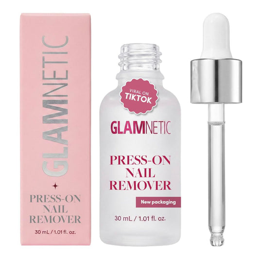 Glamnetic Press On Nail Remover - Odorless, No Acetone, Gentle Serum for Fake Nails - 30 ml/1.01 fl. oz. Avelisse