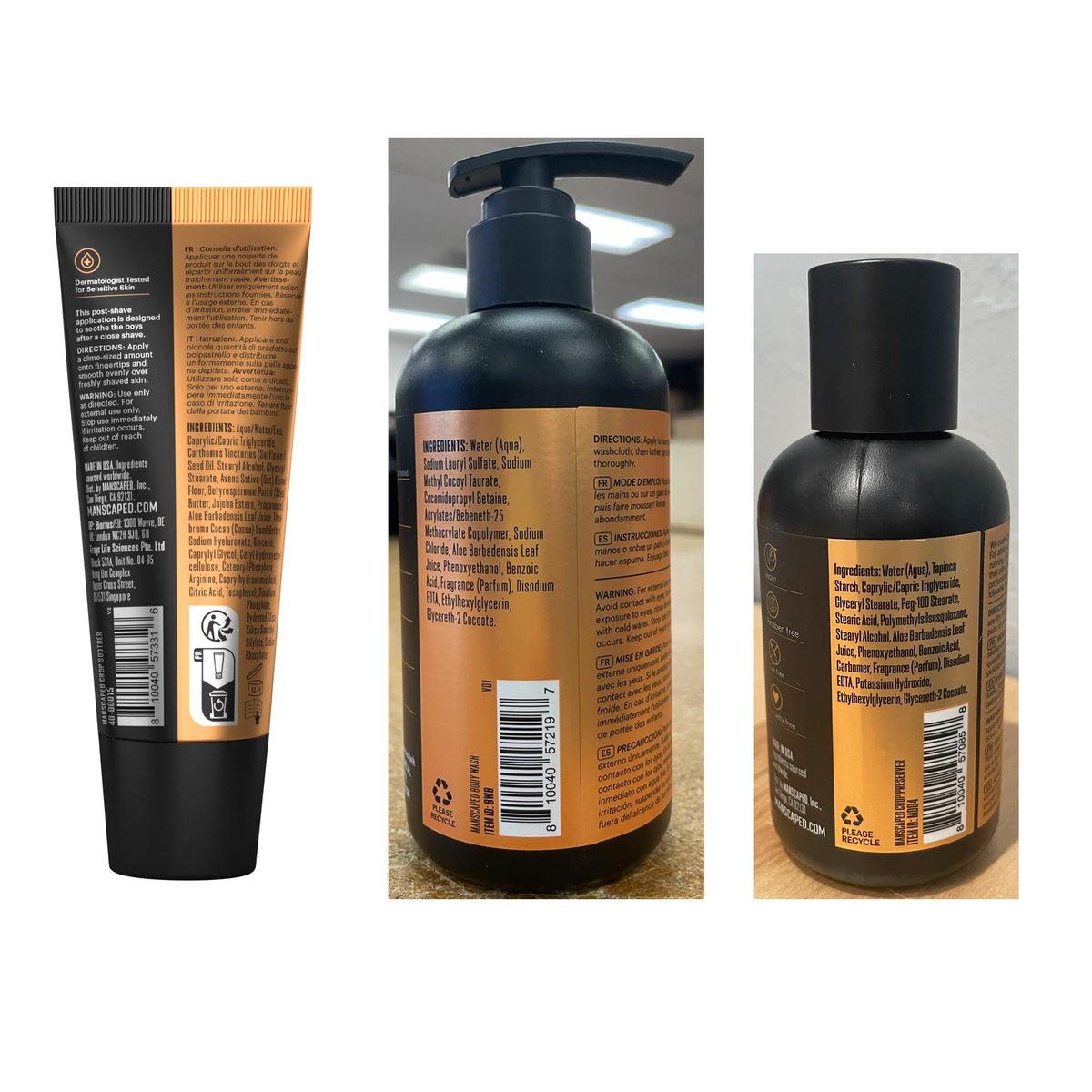 MANSCAPED The Premier Package 5.0 Ultra - Complete Men's Grooming Kit with Lawn Mower 5.0 Ultra Trimmer, Shears 3.0, Crop Preserver, Refined Body Wash, Crop Soother & Shed 2.0 Avelisse
