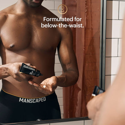 MANSCAPED The Premier Package 5.0 Ultra - Complete Men's Grooming Kit with Lawn Mower 5.0 Ultra Trimmer, Shears 3.0, Crop Preserver, Refined Body Wash, Crop Soother & Shed 2.0 Avelisse