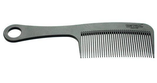 Chicago Comb Model 14 Carbon Fiber Comb - Anti-Static Detangling & Styling Comb for Men and Women, Made in USA, 8.4 Inches Avelisse
