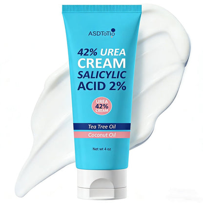 ASDToTio Urea Cream 42% - Intensive Foot Care for Dry Cracked Heels with 2% Salicylic Acid, Tea Tree Oil, Shea Butter & Aloe Vera - 4 oz