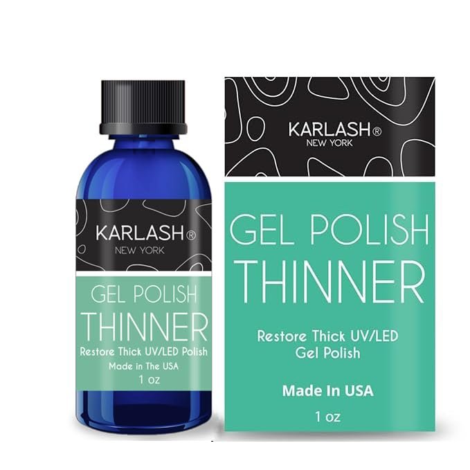 Karlash Gel Polish Thinner - Revival and Soak Off for UV LED Nail - 1 oz Avelisse