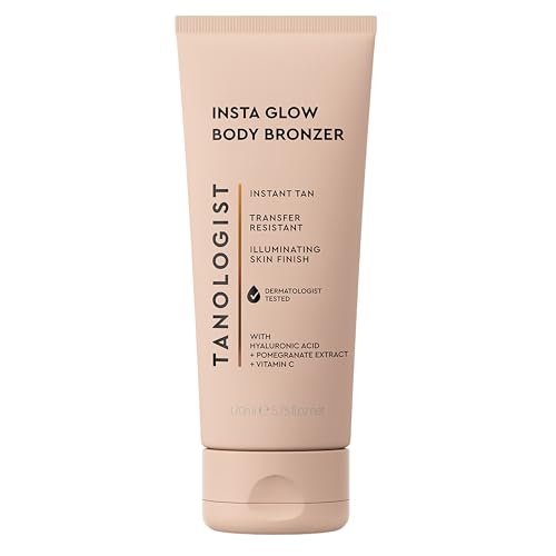 Tanologist Insta Glow Body Bronzer - Instant Illuminating Self-Tanner with Hyaluronic Acid & Vitamin C, Streak-Free Radiant Finish for All Skin Tones, 5.75 fl oz Avelisse