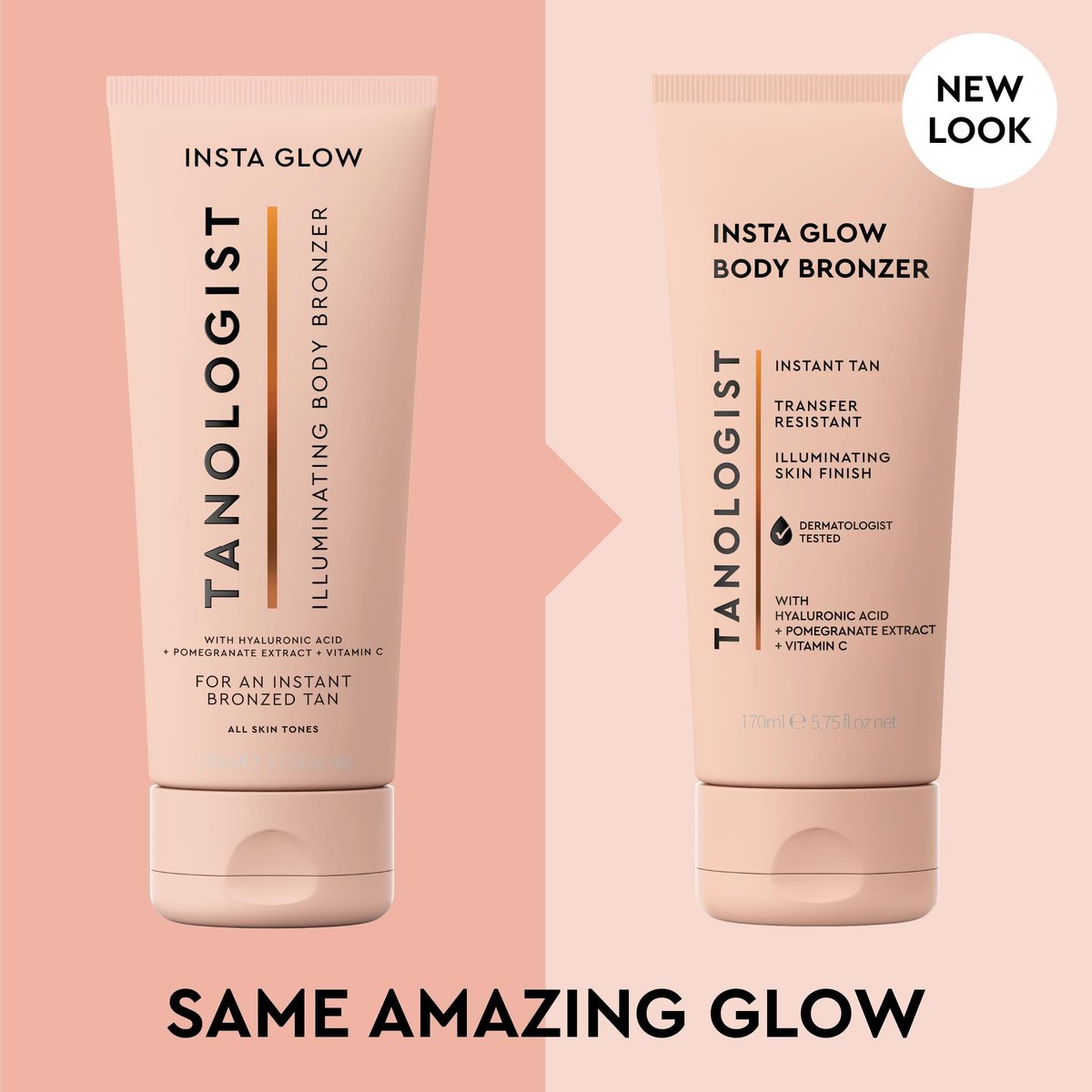 Tanologist Insta Glow Body Bronzer - Instant Illuminating Self-Tanner with Hyaluronic Acid & Vitamin C, Streak-Free Radiant Finish for All Skin Tones, 5.75 fl oz Avelisse