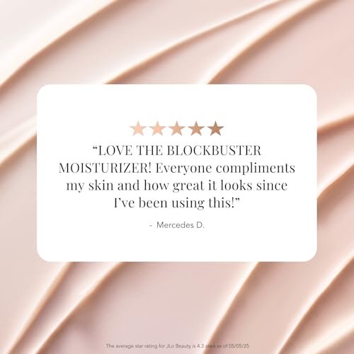 JLO BEAUTY Hydrating Face Moisturizer Cream with Hyaluronic Acid & Peptide Infused Skin Care for Women, Day & Night Formula to Visibly Smooth Fine Lines, That Blockbuster, 1.7 Oz Avelisse
