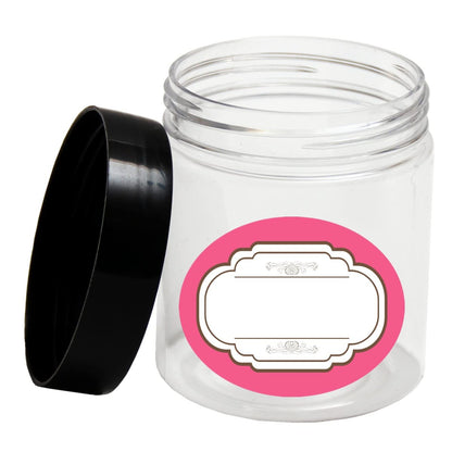 8 oz and 4 oz Plastic Jars with Lids - 12-Pack Clear Cosmetic Jars for Body Butter, Bath Salt, Slime, and Beauty Products Avelisse