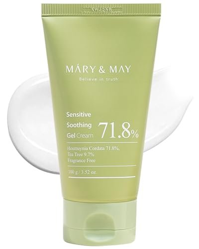 Mary&May Sensitive Soothing Gel Cream - Instant Cooling & Redness Relief, Pore-Tightening Face Moisturizer with Tea Tree & Houttuynia Cordata, 3.52 oz - görsel 2