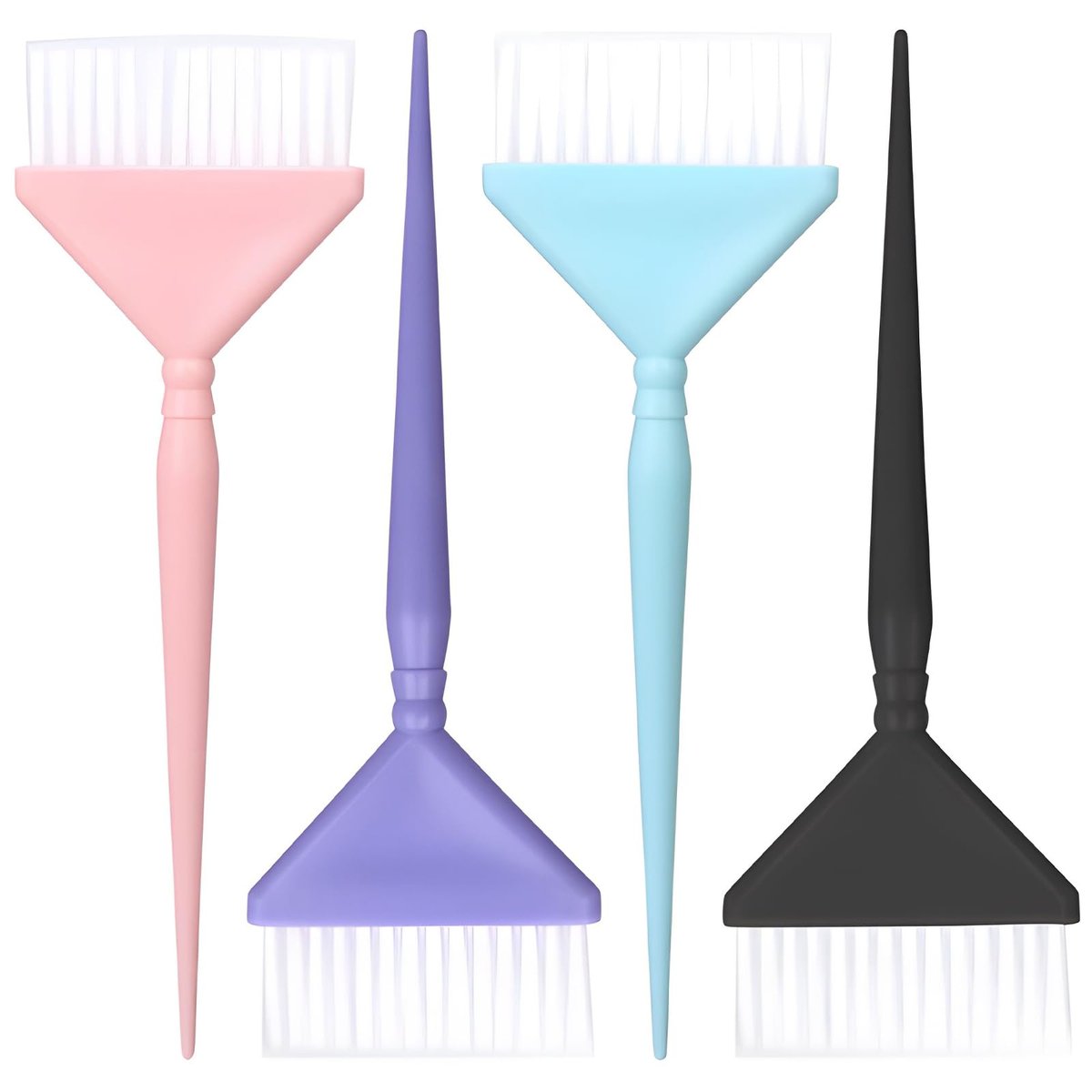 Classic Hair Dye Brush Set: 4 Multi-Use Tint Brushes for Salon-Quality Coloring - Perfect for Highlights, Balayage, and More - görsel 1